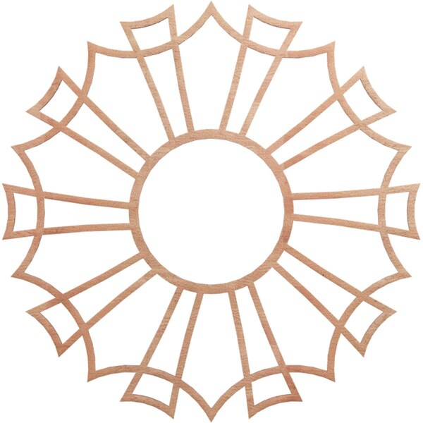 Ekena Millwork Augustus Wood Fretwork Pierced Ceiling Medallion, Cherry, 30"OD x 10 1/2"ID x 1/4"T CMWP30X30X0250AUCH - main